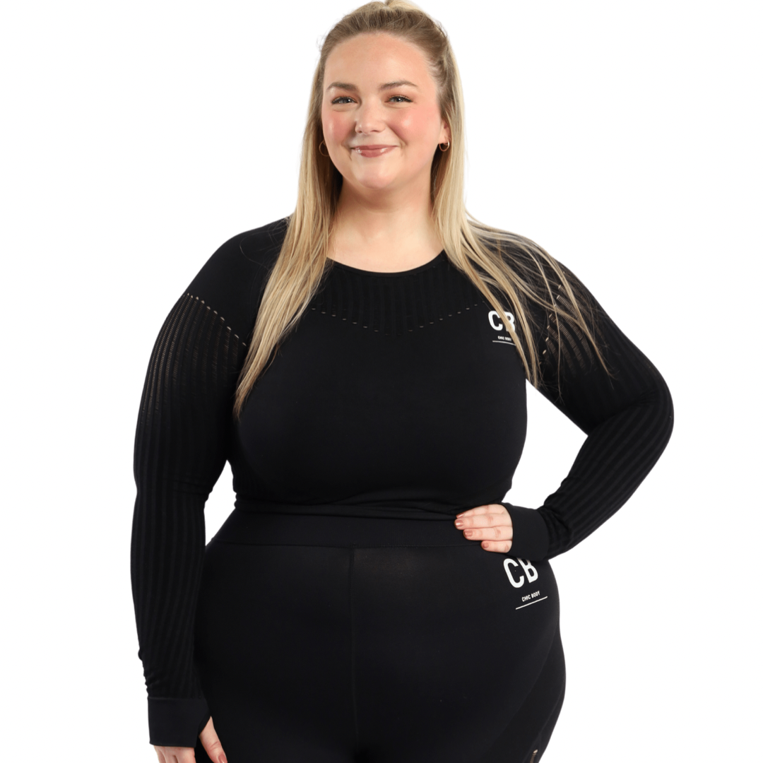 Chic Body Seamless Crop Top- Midnight
