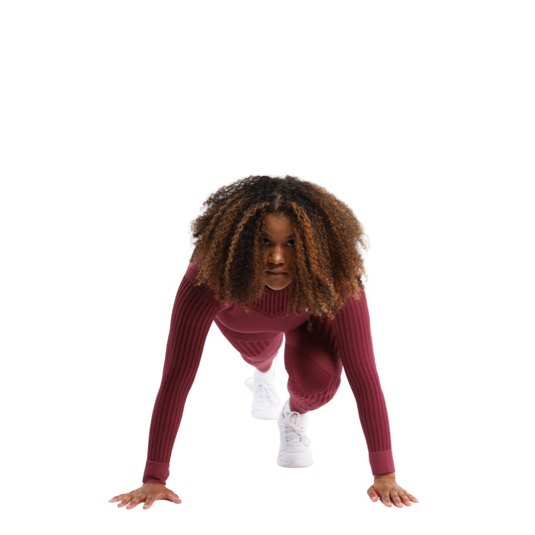 Chic Body Seamless Legging- Red Merlot