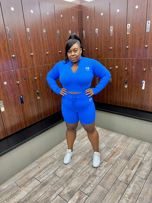 Chic Body Ribbed Shorts- Pool Side